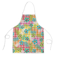 Hawaiian Palaka Apron Hibiscus Palm Leaf Pattern - Polynesian Pride