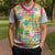 Hawaiian Palaka Christmas Knitted V-Neck Vest Hibiscus Palm Leaf Pattern - Polynesian Pride