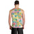 Hawaiian Palaka Men Tank Top Hibiscus Palm Leaf Pattern - Polynesian Pride
