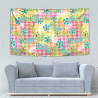 Hawaiian Palaka Tapestry Hibiscus Palm Leaf Pattern - Polynesian Pride