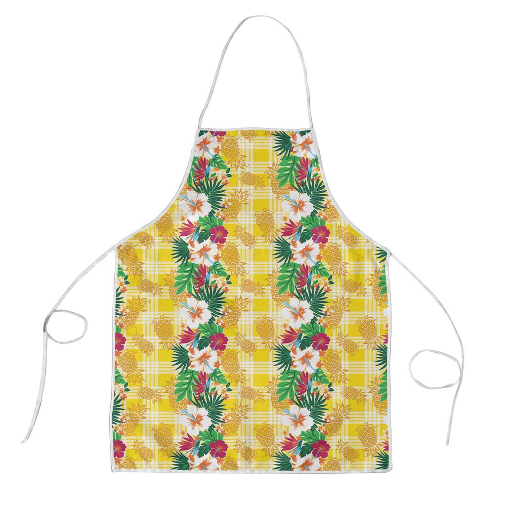 Hawaiian Palaka Apron Hibiscus Pineapple Lei - Polynesian Pride