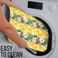 Hawaiian Palaka Bathroom Set Hibiscus Pineapple Lei - Polynesian Pride