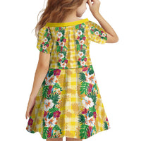 Hawaiian Palaka Family Matching Mermaid Dress and Hawaiian Shirt Hibiscus Pineapple Lei - Polynesian Pride