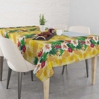 Hawaiian Palaka Tablecloth Hibiscus Pineapple Lei - Polynesian Pride