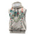 Brown Hawaiian Palaka Sleeveless Hoodie Kukui Nut Money Lei - Polynesian Pride
