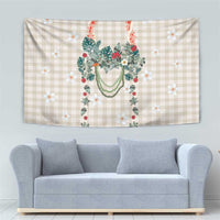 Brown Hawaiian Palaka Tapestry Kukui Nut Money Lei - Polynesian Pride