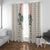 Brown Hawaiian Palaka Window Curtain Kukui Nut Money Lei - Polynesian Pride
