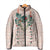 Peach Hawaiian Palaka Padded Jacket Kukui Nut Money Lei - Polynesian Pride