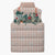 Peach Hawaiian Palaka Sleeveless Puffer Jacket Kukui Nut Money Lei - Polynesian Pride