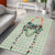 Sage Green Hawaiian Palaka Area Rug Kukui Nut Money Lei - Polynesian Pride