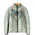 Sage Green Hawaiian Palaka Padded Jacket Kukui Nut Money Lei - Polynesian Pride