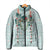 Turquoise Hawaiian Palaka Padded Jacket Kukui Nut Money Lei - Polynesian Pride