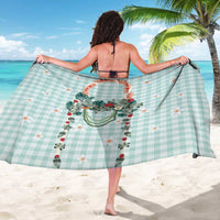 Turquoise Hawaiian Palaka Sarong Kukui Nut Money Lei - Polynesian Pride