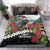 Meri Kirihimete Tuatara Bedding Set New Zealand Fern with Puhutukawa Flowers