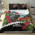 Meri Kirihimete Tuatara Bedding Set New Zealand Fern with Puhutukawa Flowers