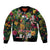 Meri Kirihimete Kakapo Santa Bomber Jacket Merry Christmas with Tropical Vibe