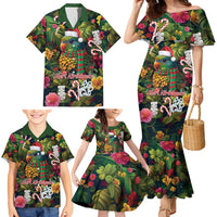 Meri Kirihimete Kakapo Santa Family Matching Mermaid Dress and Hawaiian Shirt Merry Christmas with Tropical Vibe LT9 - Polynesian Pride