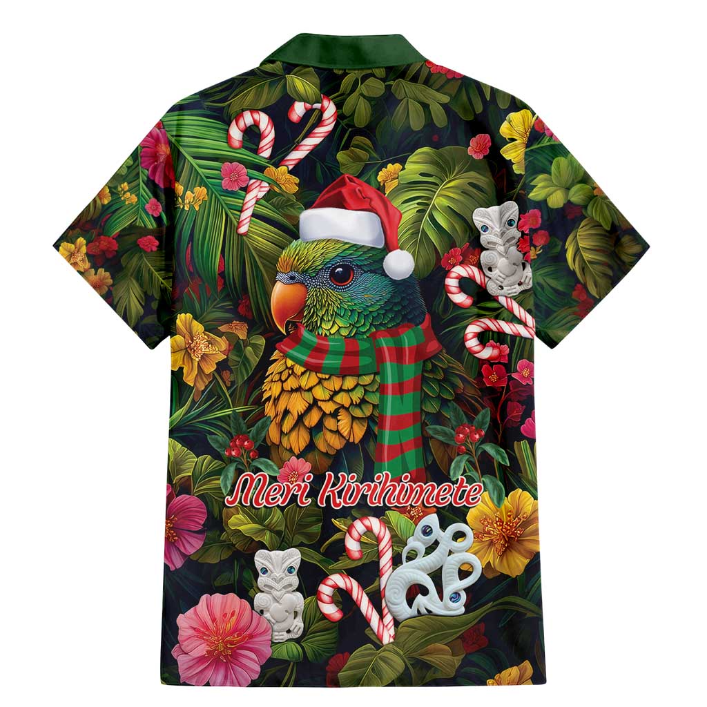Meri Kirihimete Kakapo Santa Family Matching Mermaid Dress and Hawaiian Shirt Merry Christmas with Tropical Vibe LT9 - Polynesian Pride