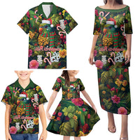 Meri Kirihimete Kakapo Santa Family Matching Puletasi and Hawaiian Shirt Merry Christmas with Tropical Vibe LT9 - Polynesian Pride