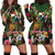 Meri Kirihimete Kakapo Santa Hoodie Dress Merry Christmas with Tropical Vibe