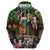 Meri Kirihimete Kakapo Santa Zip Hoodie Merry Christmas with Tropical Vibe