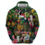 Meri Kirihimete Kakapo Santa Zip Hoodie Merry Christmas with Tropical Vibe