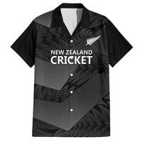 New Zealand Cricket Custom Family Matching Long Sleeve Bodycon Dress and Hawaiian Shirt Potae Pango Black Fern Pattern LT9 Dad's Shirt - Short Sleeve Black - Polynesian Pride