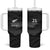 New Zealand Cricket Custom Tumbler With Handle Potae Pango Black Fern Pattern