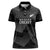 New Zealand Cricket Custom Women Polo Shirt Potae Pango Black Fern Pattern