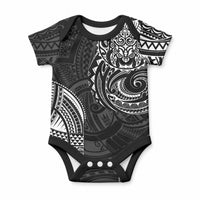 Polynesian Turtle Tribal Tattoo Baby Onesie Black Style LT9 Black - Polynesian Pride