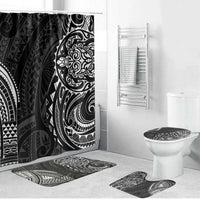 Polynesian Turtle Tribal Tattoo Bathroom Set Black Style - Polynesian Pride