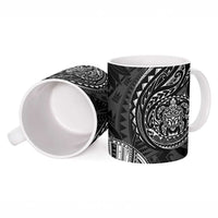 Polynesian Turtle Tribal Tattoo Ceramic Mug Black Style - Polynesian Pride