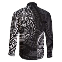 Polynesian Turtle Tribal Tattoo Family Matching Short Sleeve Bodycon Dress and Hawaiian Shirt Black Style LT9 - Polynesian Pride