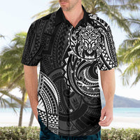 Polynesian Turtle Tribal Tattoo Hawaiian Shirt Black Style