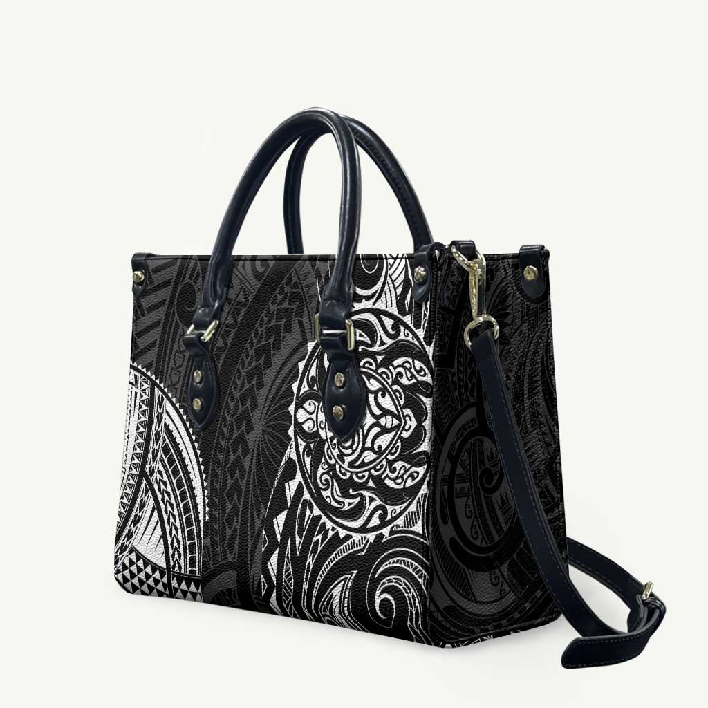 Polynesian Turtle Tribal Tattoo Leather Bag Black Style - Polynesian Pride