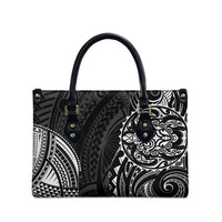 Polynesian Turtle Tribal Tattoo Leather Bag Black Style - Polynesian Pride