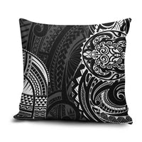 Polynesian Turtle Tribal Tattoo Pillow Cover Black Style - Polynesian Pride