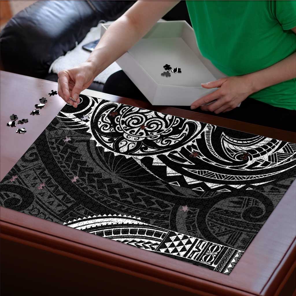 Polynesian Turtle Tribal Tattoo Puzzle Black Style - Polynesian Pride
