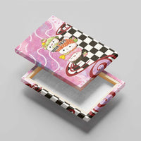 Personalized Japanese Kawaii Sushi Roll Canvas Wall Art Wagara Palaka Pattern