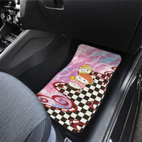 Personalized Japanese Kawaii Sushi Roll Car Mats Wagara Palaka Pattern