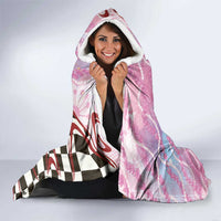 Personalized Japanese Kawaii Sushi Roll Hooded Blanket Wagara Palaka Pattern