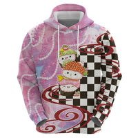 Personalized Japanese Kawaii Sushi Roll Hoodie Wagara Palaka Pattern