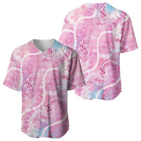 Japanese Koi Fish Baseball Jersey Pink Wagara Palaka Honohono Pikake Lei