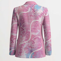 Japanese Koi Fish Blazer Pink Wagara Palaka Honohono Pikake Lei