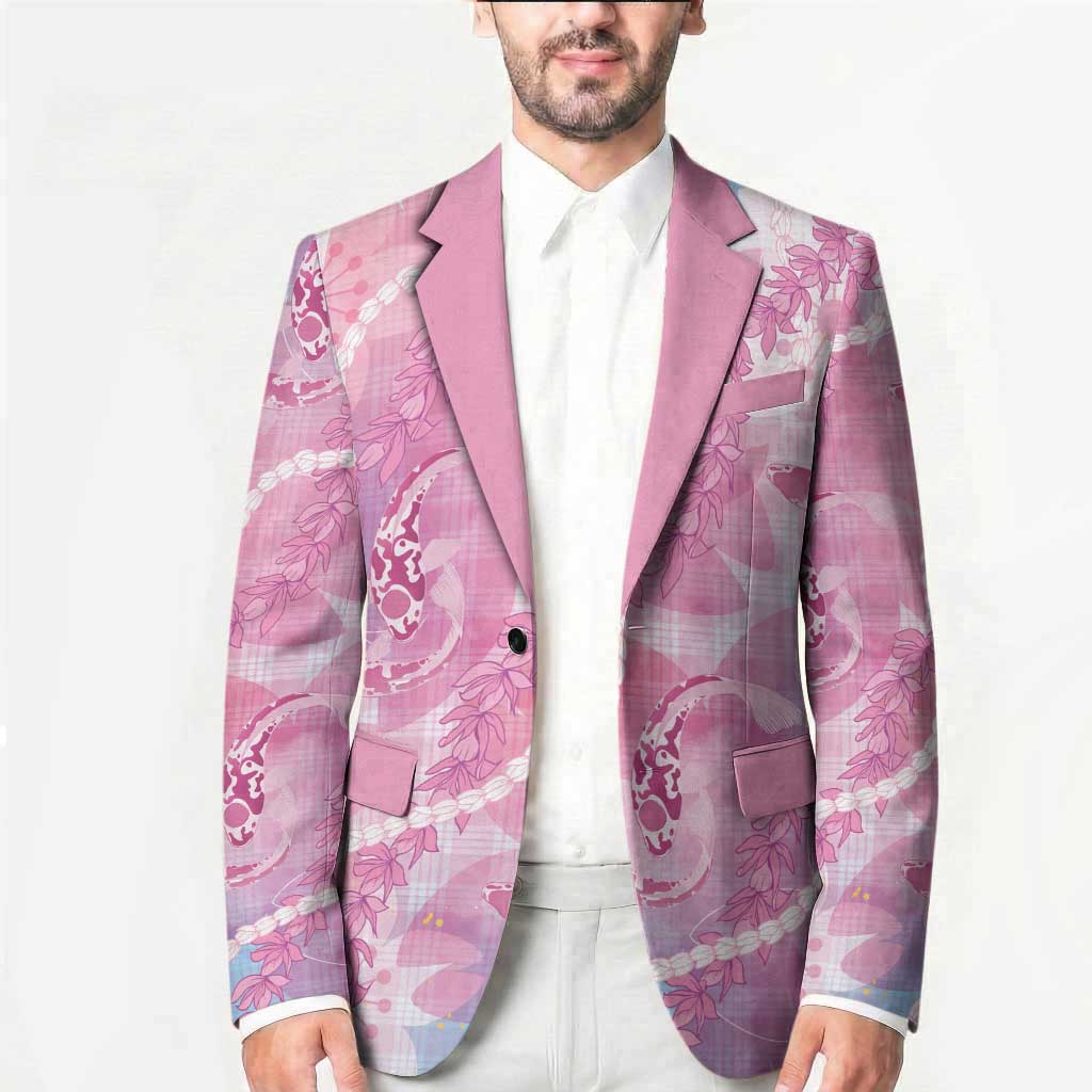 Japanese Koi Fish Blazer Pink Wagara Palaka Honohono Pikake Lei