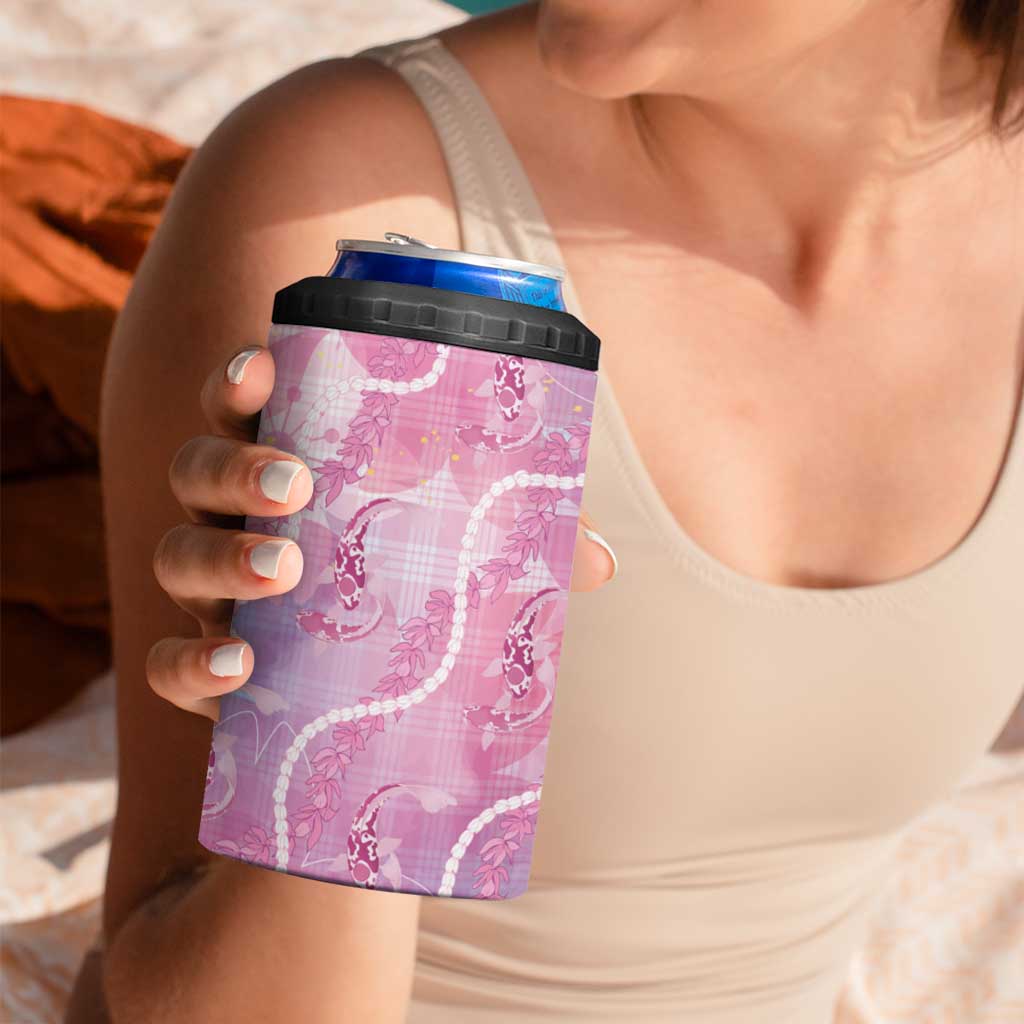 Japanese Koi Fish 4 in 1 Can Cooler Tumbler Pink Wagara Palaka Honohono Pikake Lei