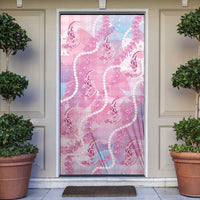 Japanese Koi Fish Door Cover Pink Wagara Palaka Honohono Pikake Lei LT9 Pink - Polynesian Pride
