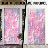Japanese Koi Fish Door Cover Pink Wagara Palaka Honohono Pikake Lei LT9 - Polynesian Pride