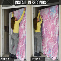 Japanese Koi Fish Door Cover Pink Wagara Palaka Honohono Pikake Lei LT9 - Polynesian Pride