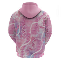 Japanese Koi Fish Hoodie Pink Wagara Palaka Honohono Pikake Lei